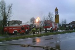Pożar w Ustroniu ugaszony - zdjęcia oraz film