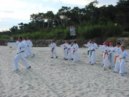 Trening na plaży