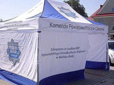 Namiot dla policji