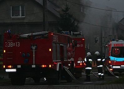 Duży pożar przy Sobieskiego