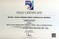 Certyfikat FIFA dla boiska