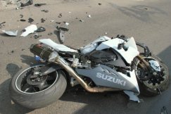 Wjechał w motocyklistę