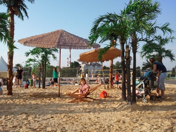 Plaża w centrum miasta