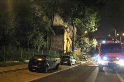 Nocny pożar w schronisku