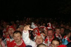 Bielski sektor na Stadionie Śląskim