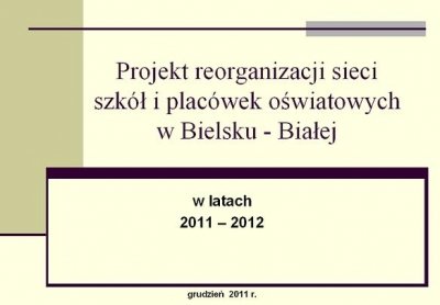 Szkoły nas podzielą?