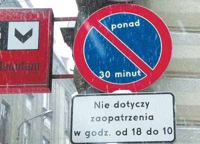 Zakaz ruchu na deptaku