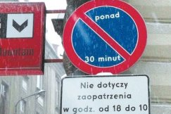 Zakaz ruchu na deptaku