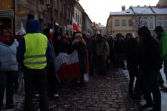 Manifestacja antyrządowa w Bielsku-Białej