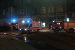 Nocna akcja strażaków w centrum