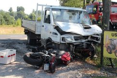 Ucierpiał pasażer motocykla