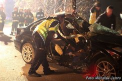 Nocna tragedia na drodze