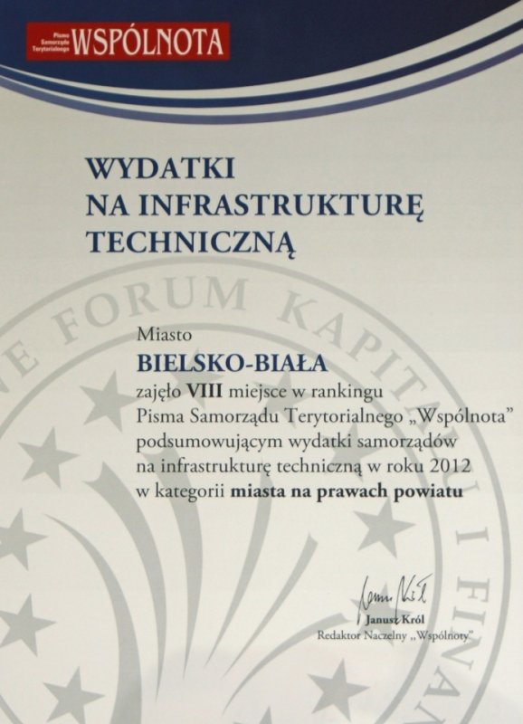 Docenili bielskie inwestycje