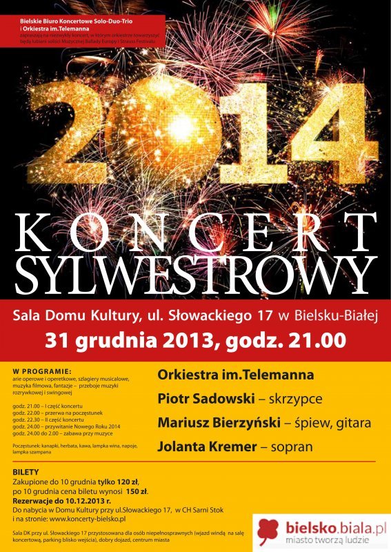 Koncertowa propozycja na Sylwestra