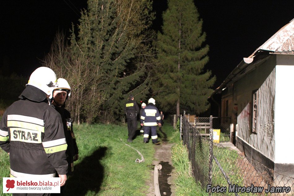 Pożar budynku gospodarczego - foto