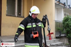 Pożar piwnicy w bloku wielorodzinnym - foto