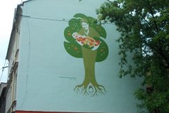 Mural z odciskami naszych dłoni