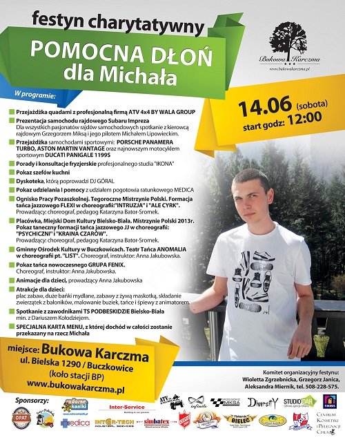 Sobotni festyn dla Michała - zapraszamy!