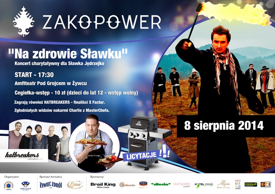 Zakopower zagra dla Sławka - na zdrowie