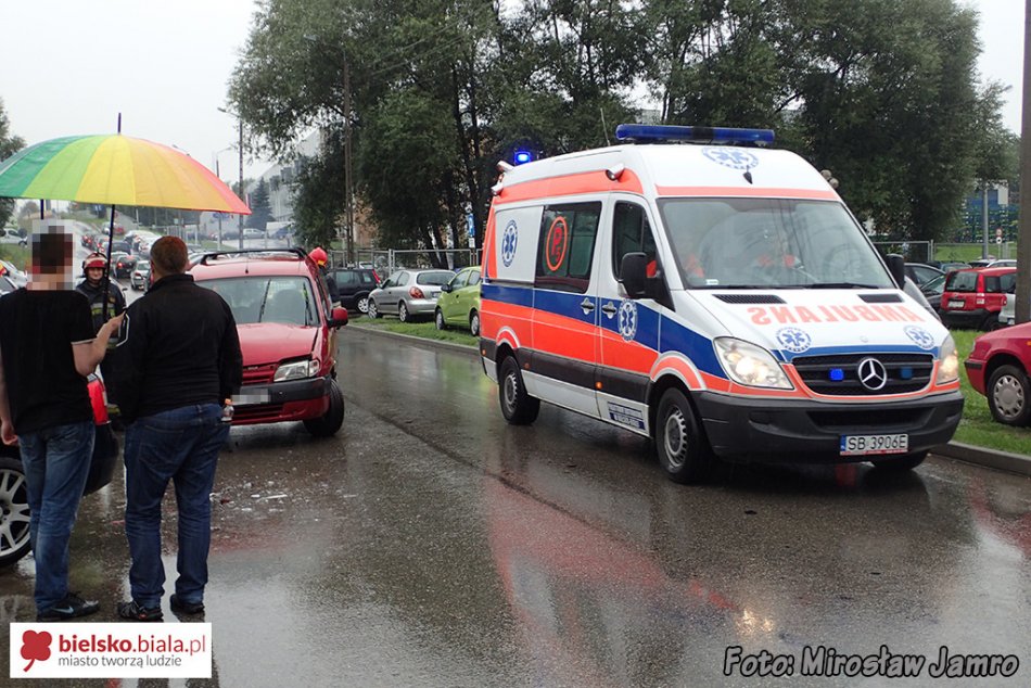 Kraksa na ul. Węglowej - foto