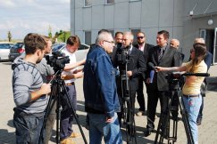 Konferencja liderów przy wysypisku