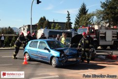 Czołowe zderzenie na Żywieckiej - foto