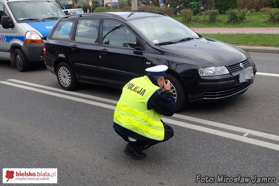 Potrącenie w drodze do szpitala - foto