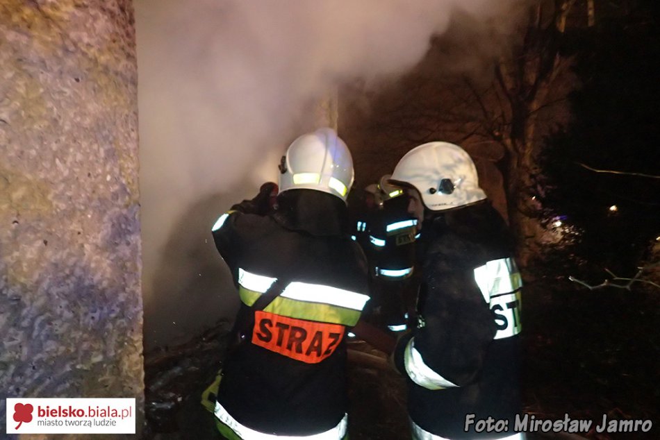 Pożar pustostanu na Lipnickiej - film