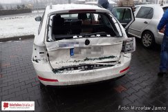Nie wyhamował autobusu - foto