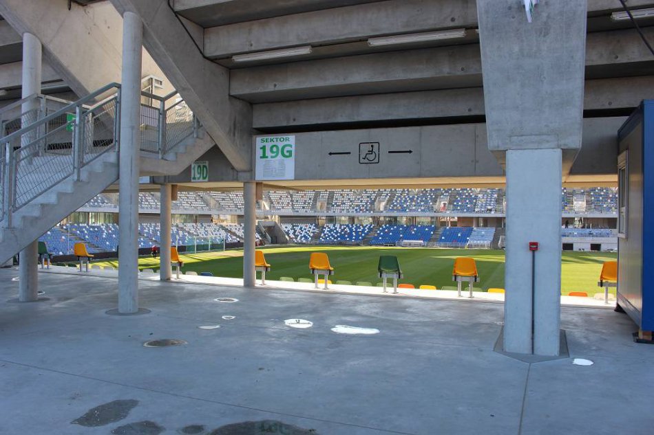Budowa stadionu na ukończeniu