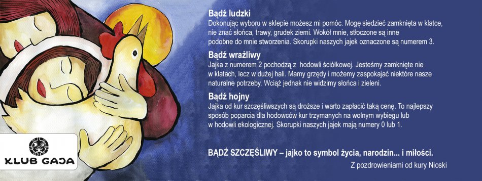 Święta z jajami od kur szczęśliwych