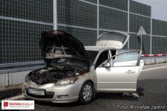 Pożar samochodu - foto