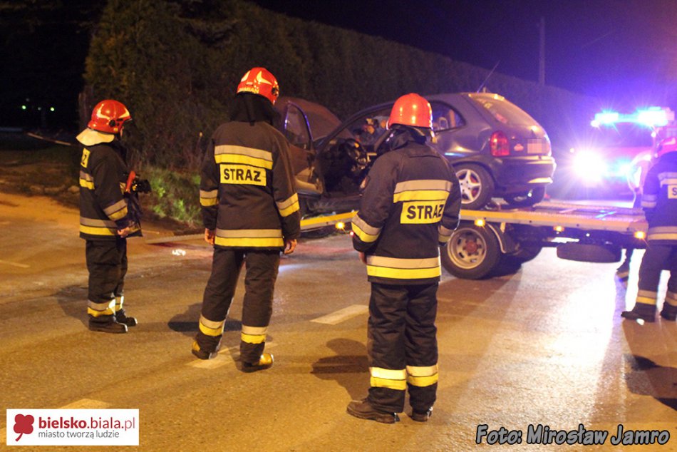Trafił w ogrodzenie strażnicy OSP - foto
