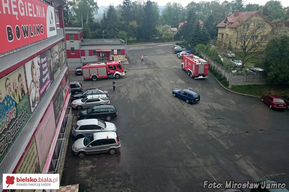 Alarm w centrum handlowym - foto