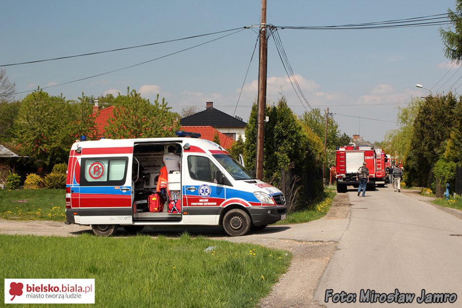 Pożar w pustostanie przy Barkowskiej - foto