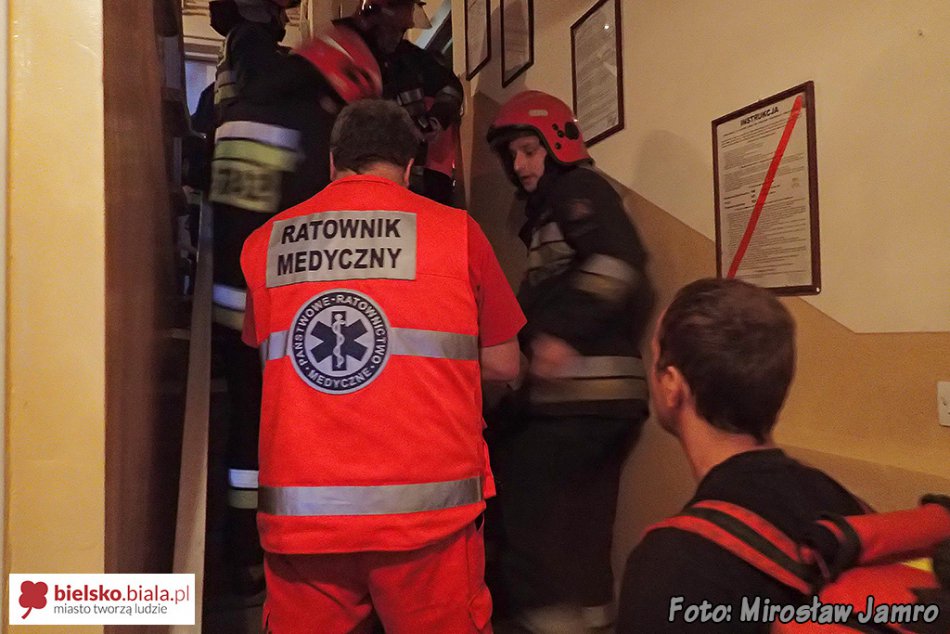 Nie mogła się wydostać z mieszkania - foto