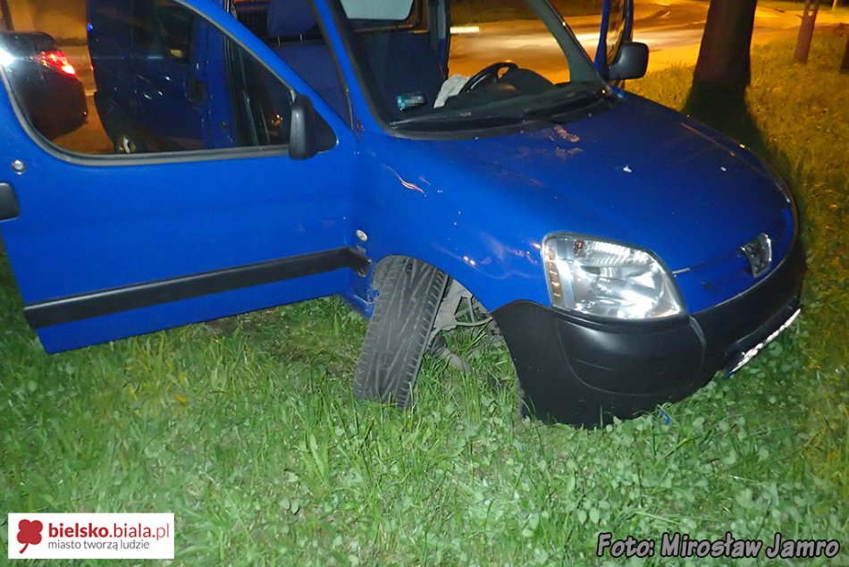 Pijany jechał slalomem - foto
