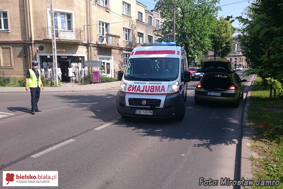 Rozbiła głowę, interweniował kierowca - foto