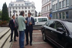 Minister skarbu w bielskim ratuszu