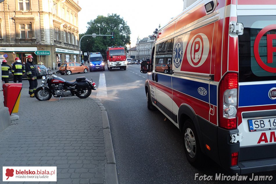 Nie ustąpiła motocykliście - foto