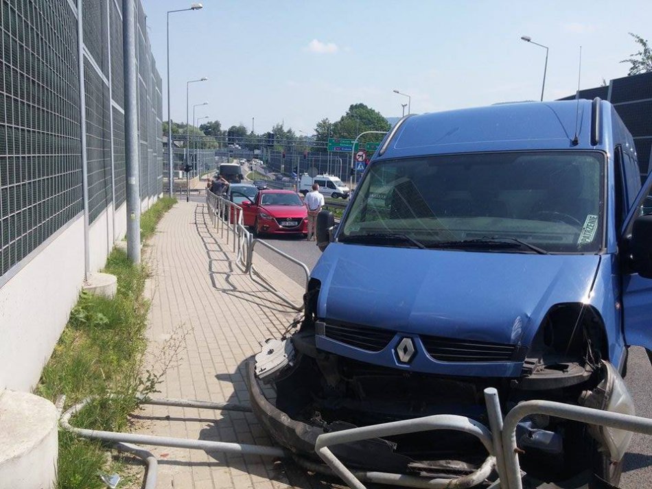 Koniec jazdy na barierze - foto