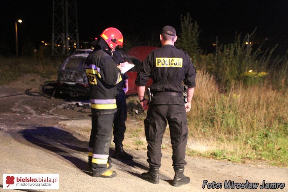 Pożar samochodu osobowego - foto