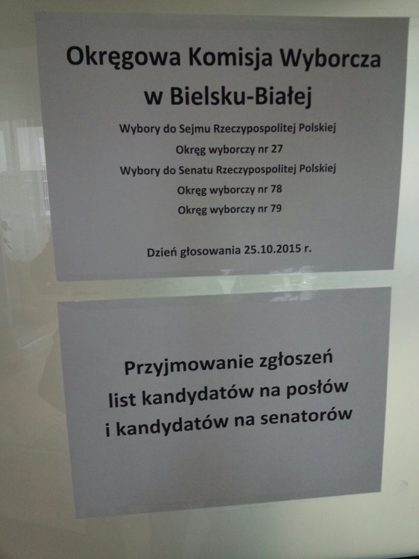 Dwa komitety czekają na rejestrację