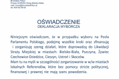 Pomoże przeciwnikom straży miejskiej