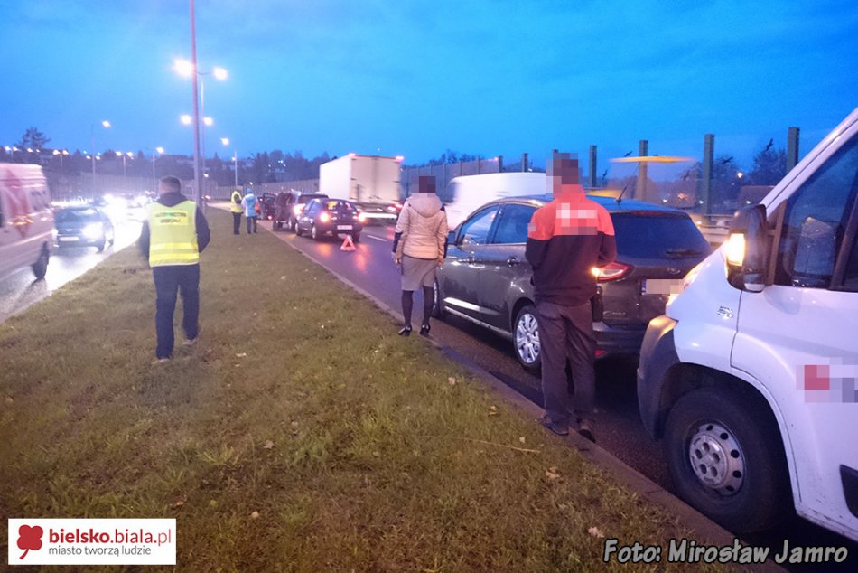 Trzy kolizje na Andersa - foto