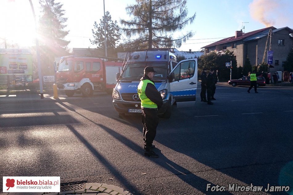 Na Bystrzańską jadą pirotechnicy - foto