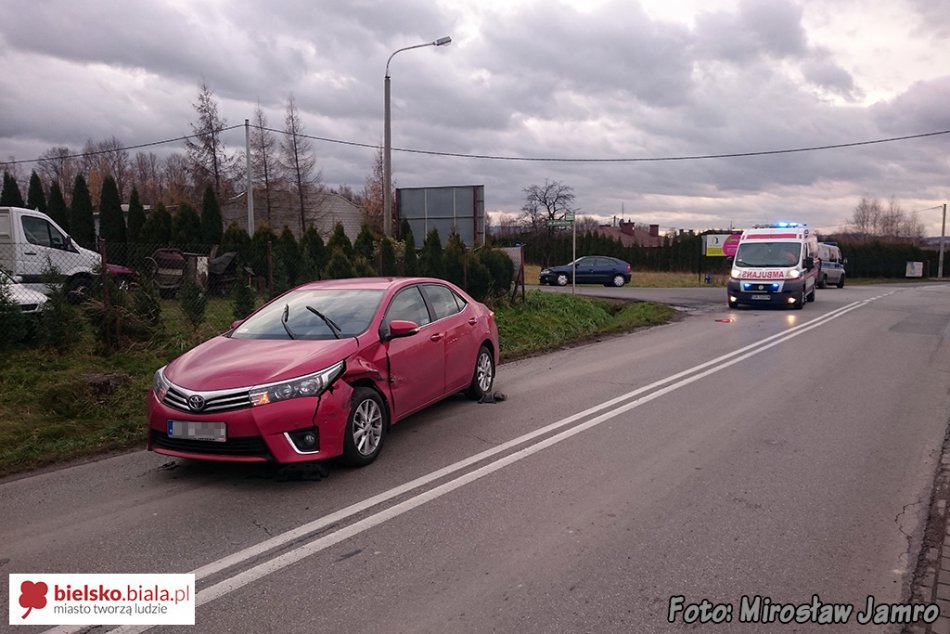Ciężarówka zasłoniła widoczność - foto
