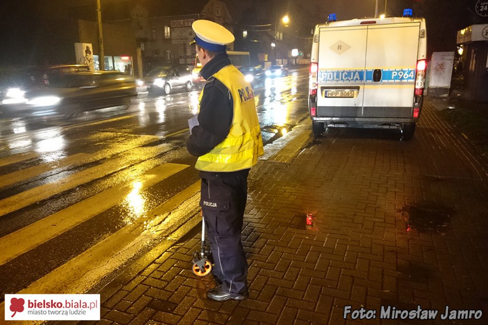 Potrącenie pieszej na przejściu - foto