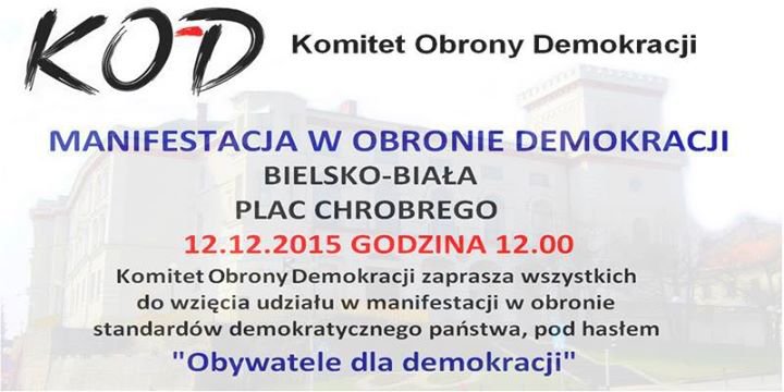 Manifestacja „Obywatele dla demokracji”