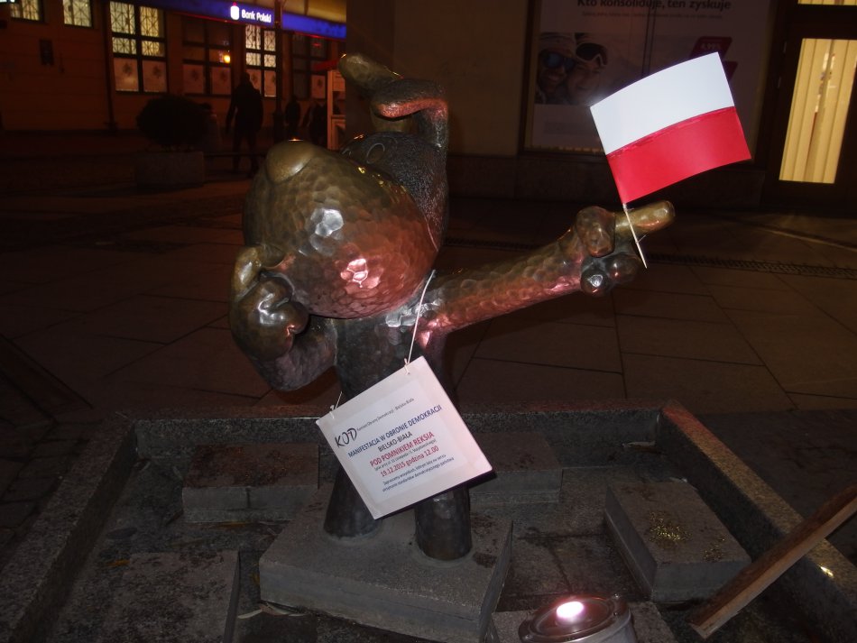 Kolejna manifestacja KOD w Bielsku-Białej